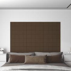 Vidaxl 12 db barna szövet fali panel 60x30 cm 2,16 m² 344075