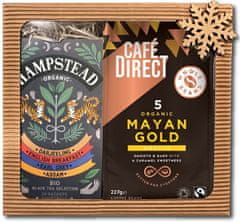 Cafédirect Ajándék dobozos Mayan Gold szemes kávé 227 g és 20 db-os tea válogatás
