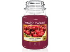 Yankee Candle Classic illatgyertya üvegben nagy fekete cseresznye 623 g