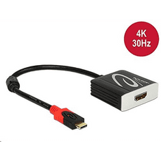 DELOCK 62999 Adapter USB Type-C csatlakozódugóval > HDMI csatlakozóhüvellyel (DP váltakozó mód) 4K 30 Hz (DL62999)