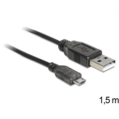 DELOCK 83272 USB 2.0-A male > USB micro-B male LED indicator kábel 1.5 m (83272)