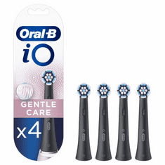 BRAUN Oral-B iO Gentle Care Black 4db-os elektromos fogkef pótfej szett (4210201419082) (4210201419082)