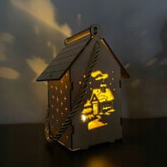 Malatec LED fa karácsonyi ház lámpa