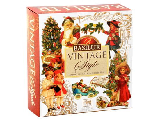 sarcia.eu BASILUR Vintage Style Assorted Gyümölcstea keverék tasakban, karácsonyi tea