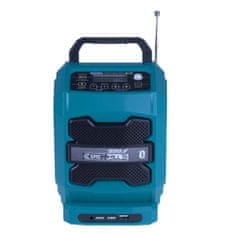 Dedra Sas+all PRO 18V újratölthető FM rádió Bluetooth 4.2 USB AUX