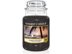 Yankee Candle Classic illatgyertya üvegben nagy Fekete kókusz 623 g