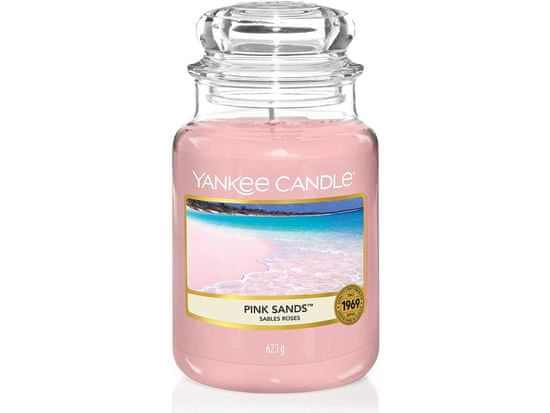 Yankee Candle Classic illatgyertya üvegben nagy rózsaszín homok 623 g