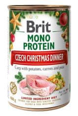 Brit Dog Kons Mono Protein karácsonyi konzervdoboz 400g