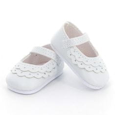 Petitcollin Csipkés cipő fehér (34 cm-es babához)