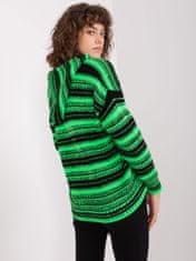 Badu Klasszikus női pulóver Leldra fekete-zöld Universal
