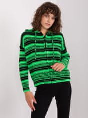 Badu Klasszikus női pulóver Leldra fekete-zöld Universal