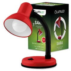 LUMILED Asztali lámpa E27 állítható iskolai lámpa SARA piros