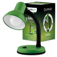 LUMILED Asztali lámpa E27 állítható iskolai lámpa SARA zöld