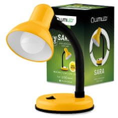 LUMILED Asztali lámpa E27 állítható iskolai lámpa SARA sárga