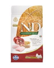 Farmina Granulátum kutyáknak N&D dog AG adult mini, csirke, tönkölybúza, zab és gránátalma 0,8 kg