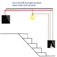 BOT  intelligens villanykapcsoló ONE lépcsőház fekete