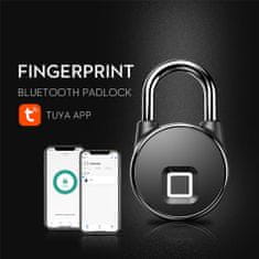 BOT Smart Bluetooth lakat ujjlenyomat-olvasóval, fekete színű