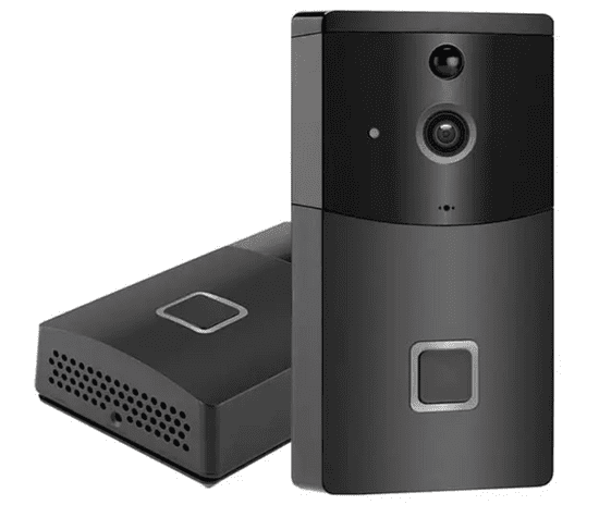 BOT  Intelligens kapucsengő kamerával SR2 Tuya, fekete