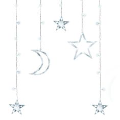 MG Moon Stars hold függöny 138 LED 2.5m, hideg fehér