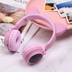TKG Headset: HOCO W27 - vezeték nélküli fejhallgató - pink