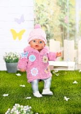 BABY born Szett rózsaszín szőrmebundával, 43 cm