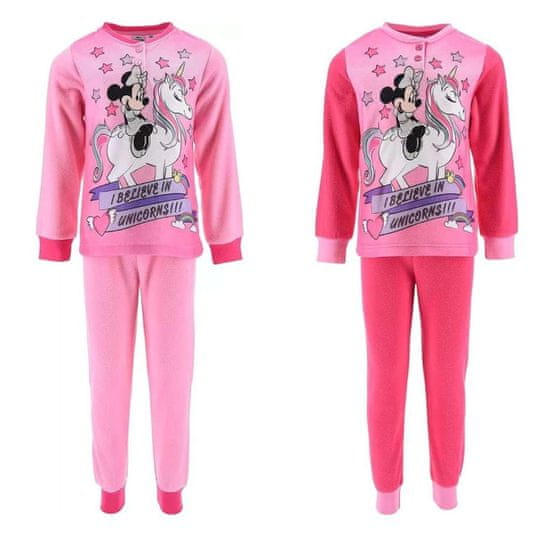 Disney Minnie egér Unikornis meleg polár pizsama szett/2db
