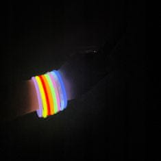 Kruzzel Fluoreszkáló fénypálcikák karkötőhöz 20cm MIX 100db