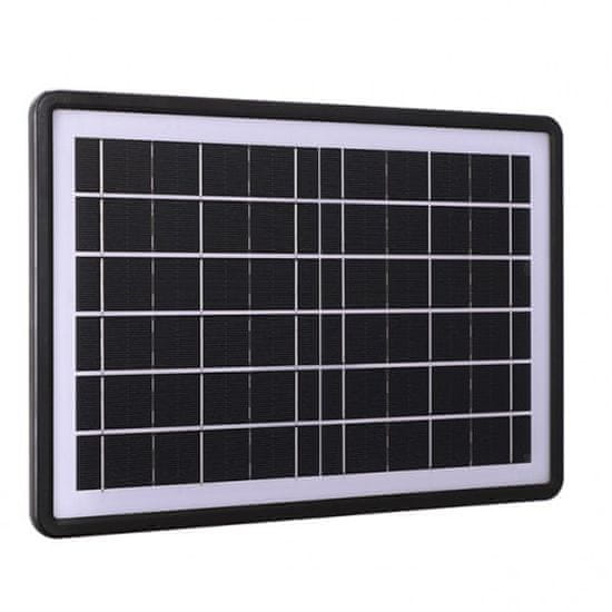 BigBuy 12W-os 5 töltőfejes szolár panel - 26x37 cm napelemes töltő panel (BBV)