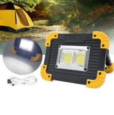 BigBuy 20W CBL Trial LED lámpa, akkus reflektor, munkalámpa - túrázáshoz, szereléshez, kempingezéshez (BBL)