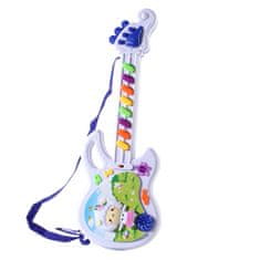 BigBuy Nyakba akasztható elemes játék gitár dallamokkal - 45 cm (BBMJ)