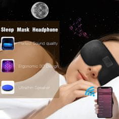 BigBuy Bluetooth-os zenélő szemmaszk alváshoz és relaxáláshoz (BBV)