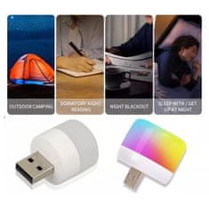 BigBuy Mini USB LED lámpa - váltakozó színű, hangulatos éjszakai fény- 3W (BBKM)
