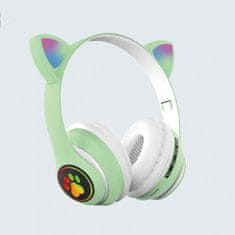 BigBuy Cicafüles vezeték nélküli fejhallgató - zöld (THM) (BBJH) (BBV) (BBD)