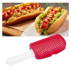 BigBuy Hot Doglicius mosogatógépben mosható, hőálló hotdog készítő - 1 perc alatt elkészíti az ételt (BBM)