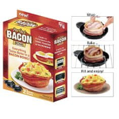 BigBuy Baconkosár készítő sütőforma - szalonnatál sütő eszköz - 2 db-os készlet (BBM)