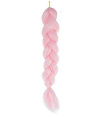 BigBuy Hőálló, formázható szintetikus hajfonat, farsangra, partikra, leánybúcsúra - 60 cm, világos rózsaszín (BB-10346)