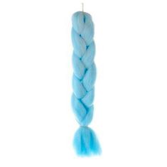 BigBuy Hőálló, formázható szintetikus hajfonat, farsangra, partikra, leánybúcsúra - 60 cm, kék (BB-10349)