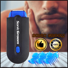 BigBuy SCG szónikus haj- szakáll- és testszőrzet nyíró készülék 3 féle fésűvel (BBM)