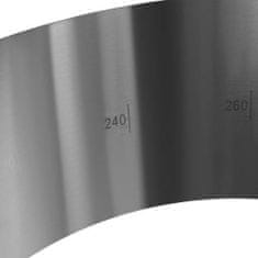 BigBuy Rozsdamentes acél - állítható tortaforma - 16-30 cm (BB-18909)
