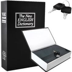 BigBuy Zárható könyv alakú biztonsági széf - 2 darab kulccsal - papírpénzhez, érmékhez egyaránt - 24 x 15,5 x 5,5 cm (BB-1212)