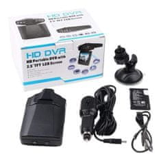 BigBuy Tapadókorongos HD DVR menetrögzítő kamera - 270°-ban forgatható autós kamera éjjellátó móddal (BBV)