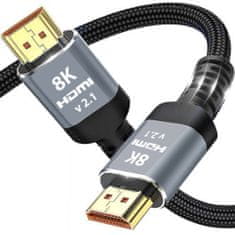 BigBuy HDMI 2.1 kábel - 8K HDMI kábel - gubancmentes, 2 m (BB-19909)