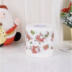 BigBuy Mikulás mintás toalettpapír - 2 rétegű karácsonyi WC papír - 4 tekercs (BB-20353)