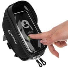 BigBuy Kormányra szerelhető, vízálló kerékpár táska átlátszó telefon tokkal (BB-14206)