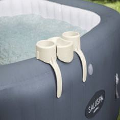 BigBuy Bestway felfújható medencére való tálcás pohártartó - 34 x 23 x 20 cm, fehér (BB-9890)