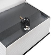 BigBuy Zárható könyv alakú biztonsági széf - 2 darab kulccsal - papírpénzhez, érmékhez egyaránt - 24 x 15,5 x 5,5 cm (BB-1212)