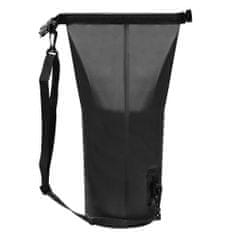 BigBuy PVC anyagból készült praktikus vízálló táska állítható pánttal - kiránduláshoz, strandoláshoz - 20 L (BB-6900)