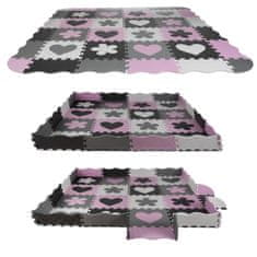 BigBuy 3D-s 3 az 1-ben habszivacs puzzle, játszószőnyeg és építőkocka - 36 részes habtapi, 140 cm x 140 cm x 1 cm (BB-16134)