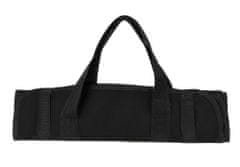BigBuy Praktikus tüzifa hordó táska - fa cipelő táska fekete oxford anyagból, erős fülekkel (BB-8791)