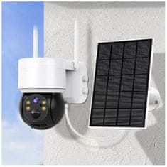 BigBuy Időjárásálló, kültéri, Wifi biztonsági kamera rendszer napelemmel - vezeték és áramforrás nélkül működtethető okos térfigyelő kamera (BBV) (BBD)